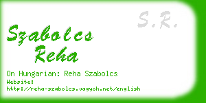 szabolcs reha business card